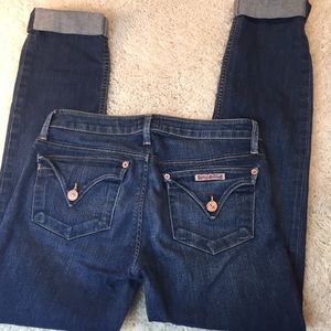 Hudson Jeans Dark Blue Ankle & Cropped